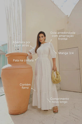 Vestido Longo Pétala
