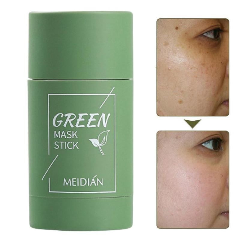 🌿 Máscara em bastão de argila com chá verde natural Serenya™ – Limpa acne e refina os poros
