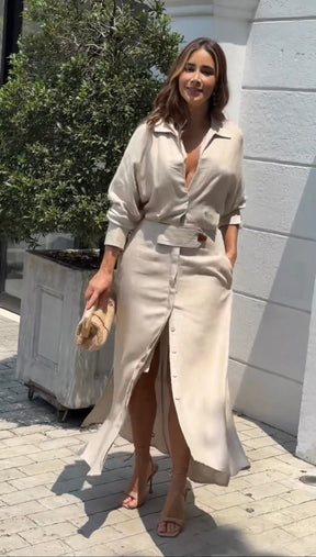 Vestido Mykonos - Linho Premium (Leve e Soltinho)