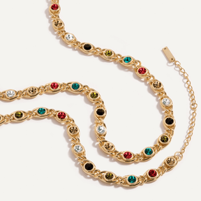 Conjunto Chloé Banhado em Ouro 18k