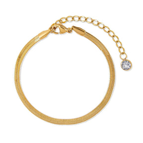Kit Pulseiras Glamour Zircônias Banhado em Ouro 18K