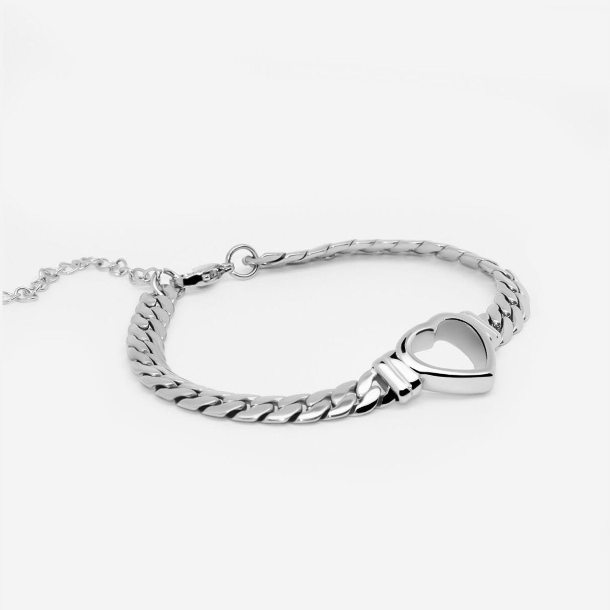 Pulseira Coração Minimalista - Prata