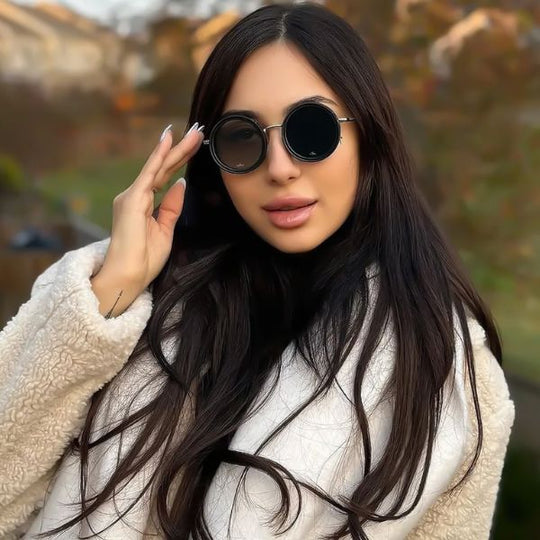 Super Óculos de Sol com Lentes Ajustáveis e Polarizadas + Capinha Protetora de Brinde