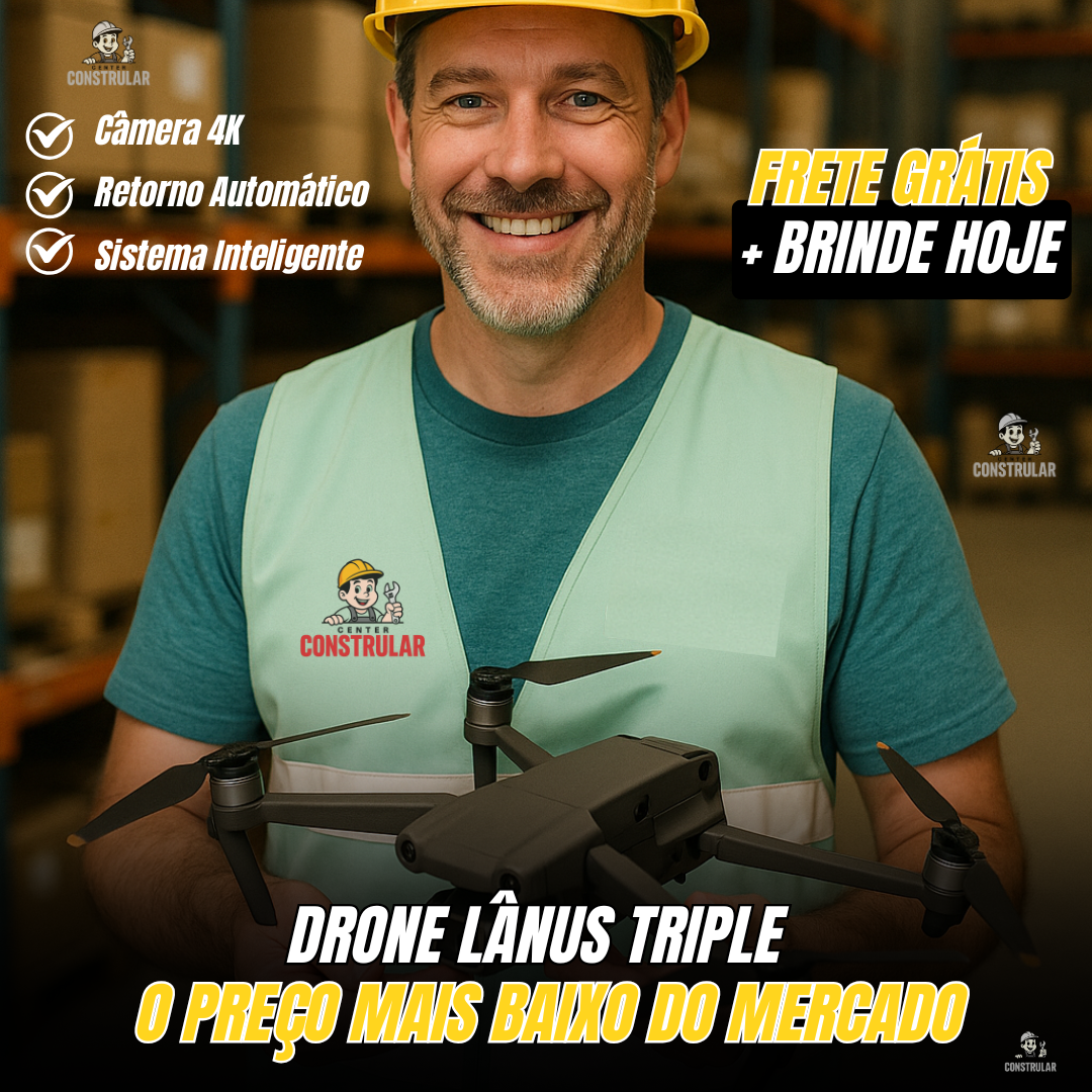 Drone Lânus com Câmera 4K - Lote Exclusivo de Black Friday + BRINDE EXCLUSIVO (Maleta Portátil)