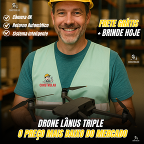 Drone Lânus com Câmera 4K - Lote Exclusivo de Black Friday + BRINDE EXCLUSIVO (Maleta Portátil)